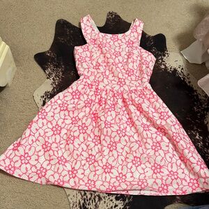 Lilly Pulitzer Pink Floral Midi Dress